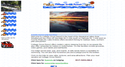 Desktop Screenshot of cottagegroveresort.com