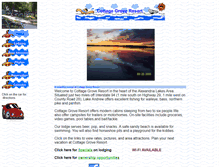 Tablet Screenshot of cottagegroveresort.com